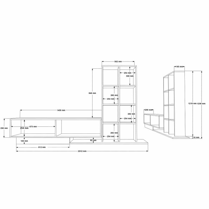 Hanah Home For1-W Soporte para TV Blanco